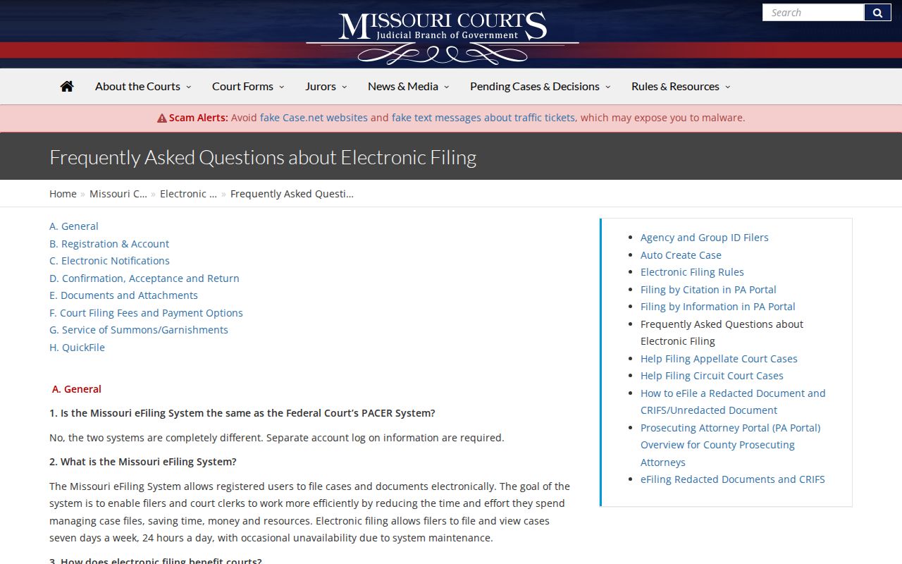 Case.net name search for Ray County release court records